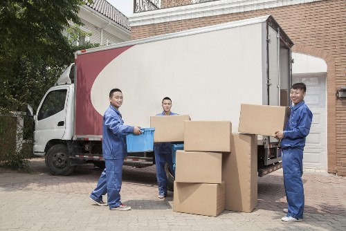 Organised household storage space in Twickenham with neatly packed boxes