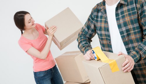 Person submitting a complaint document for storage services